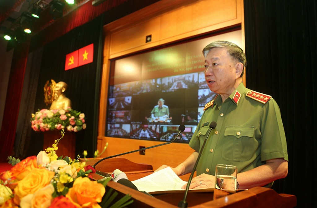 Bộ trưởng Tô Lâm phát biểu khai mạc buổi lễ