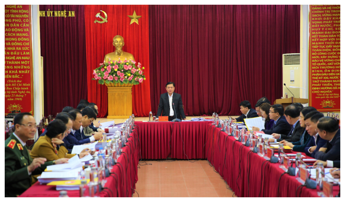 Thông qua các nội dung thực hiện Nghị quyết số 12 của Bộ Chính trị trong Công an Nghệ An