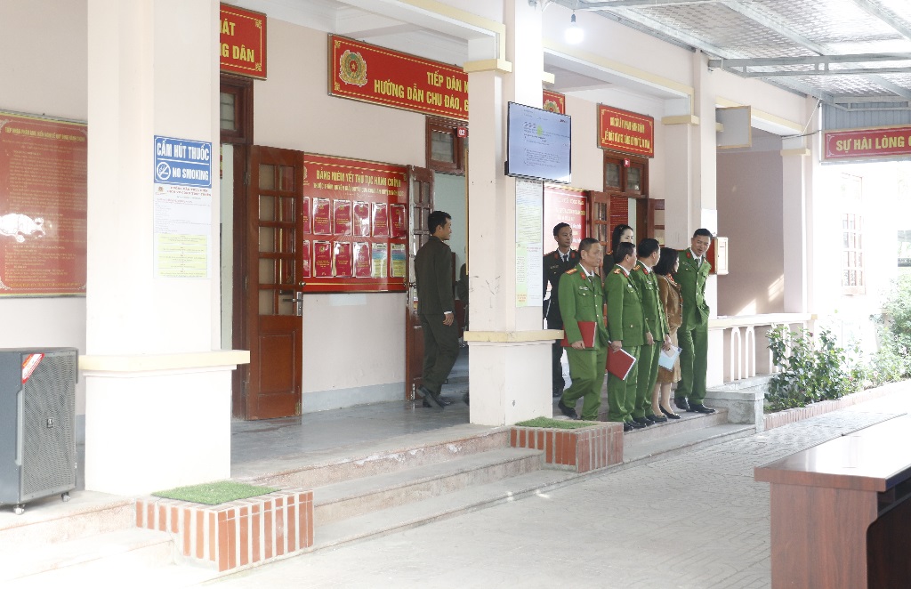 Bộ phận một cửa Công an cấp huyện kiểu mẫu tại Công an huyện Nghi Lộc