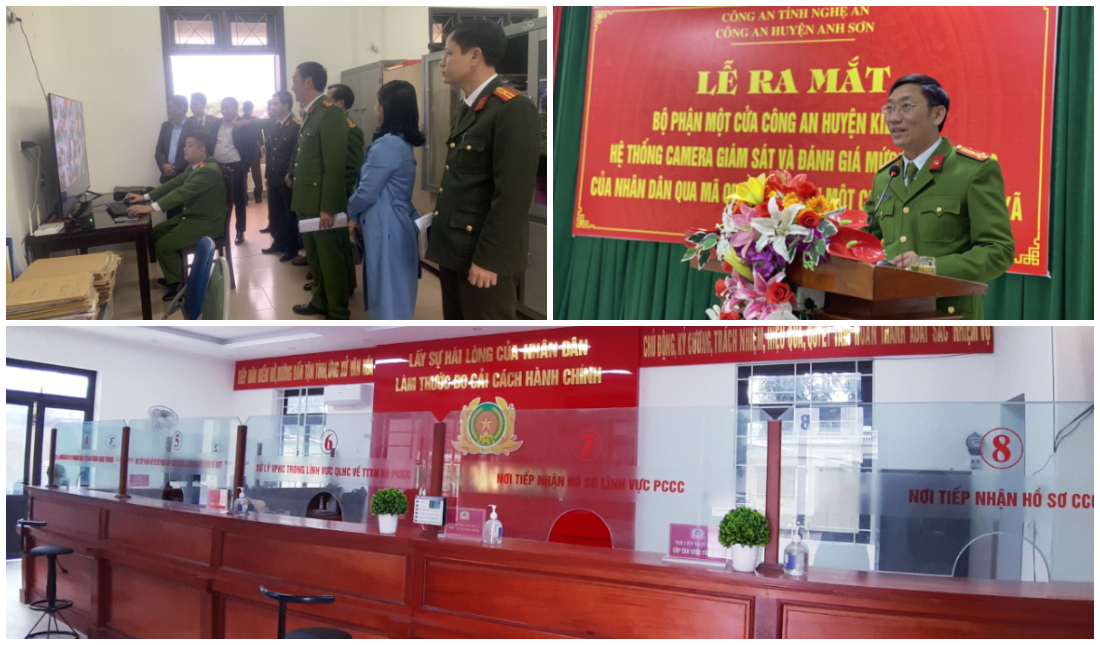 Ra mắt Bộ phận một cửa kiểu mẫu tại Công an huyện Anh Sơn
