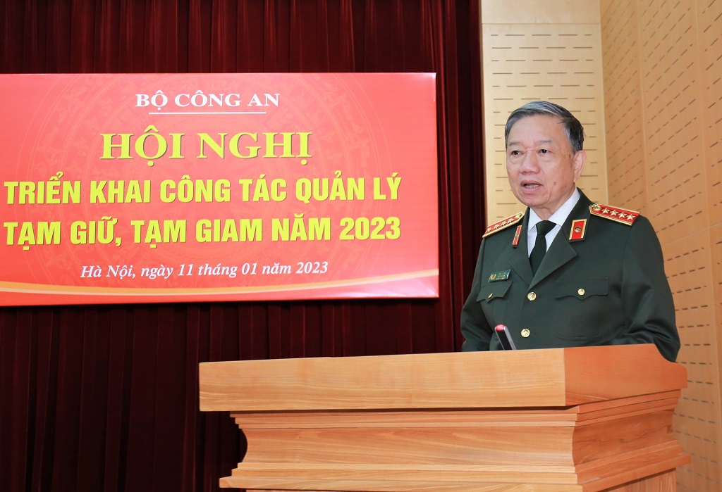 Bộ trưởng Tô Lâm phát biểu chỉ đạo tại hội nghị