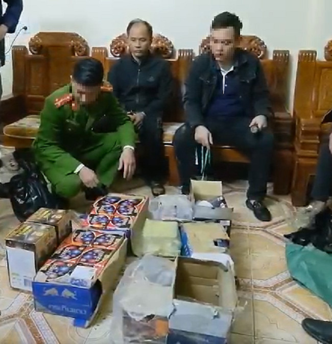 Cơ quan Công an thu giữ pháo nổ tại nhà đối tượng Nguyễn Thái Đại