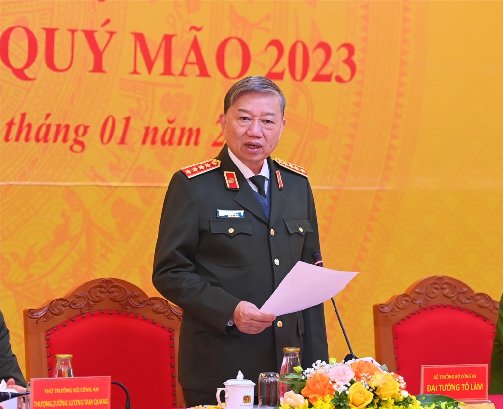 Bộ trưởng Tô Lâm phát biểu kết luận Hội nghị