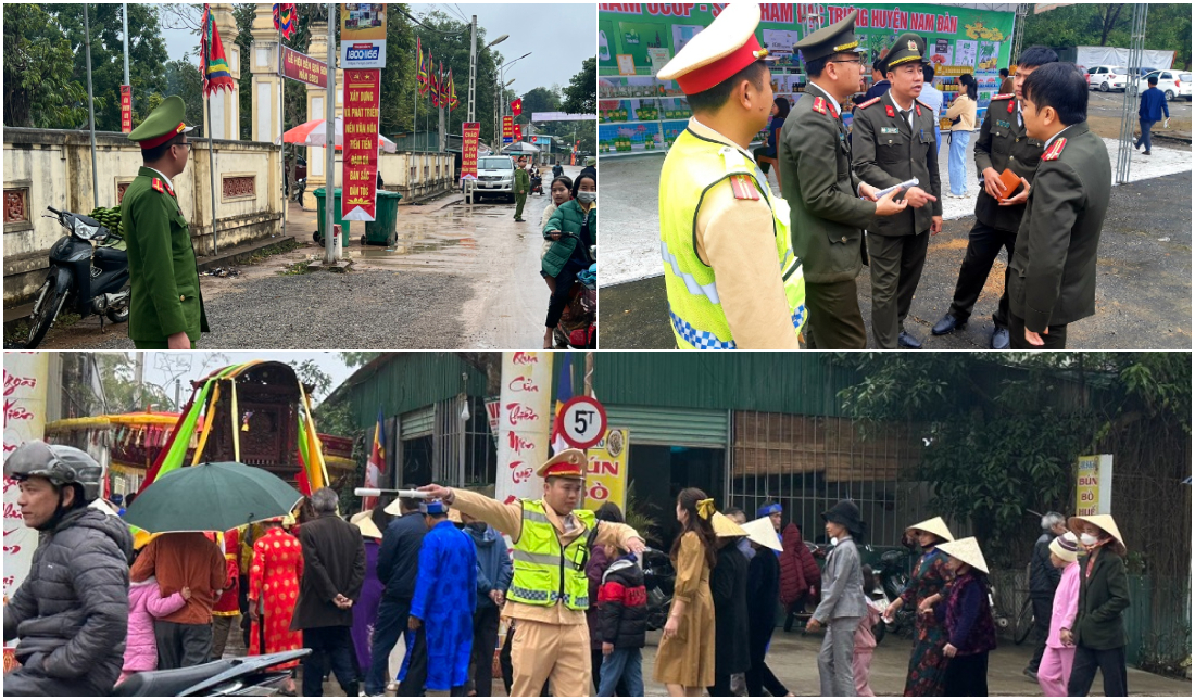 Công an tỉnh Nghệ An: Huy động tối đa lực lượng đảm bảo an ninh trật tự các lễ hội đầu năm