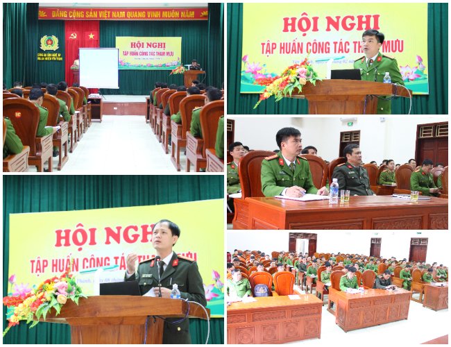 Tập huấn công tác tham mưu tại Công an huyện Yên Thành