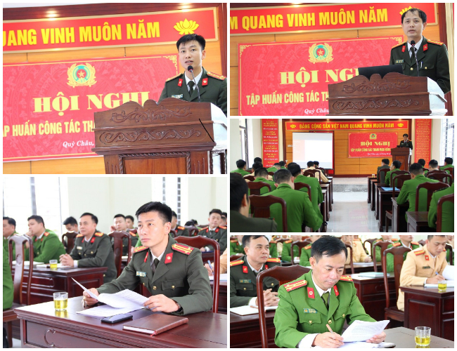 Tập huấn Công tác tham mưu tại Công an huyện Quỳ Châu