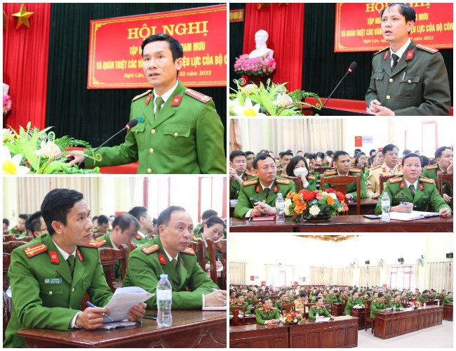 Tập huấn công tác tham mưu tại Công an huyện Nghi Lộc