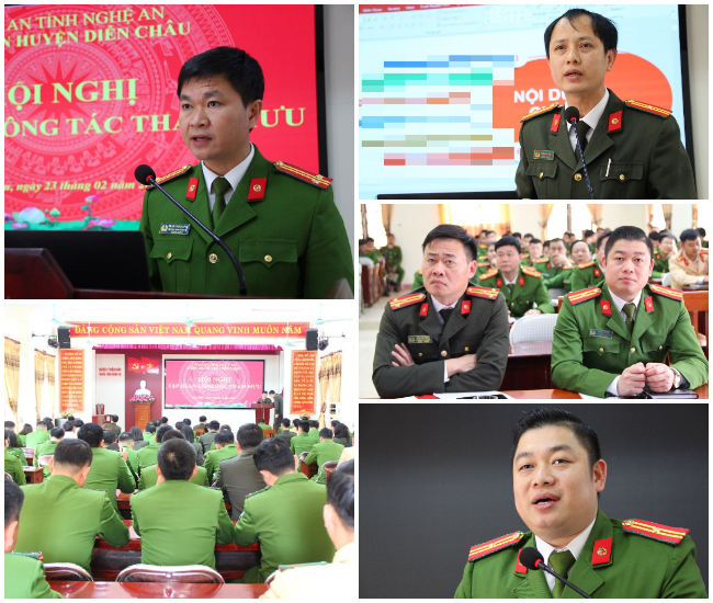 Tập huấn công tác tham mưu tại Công an huyện Diễn Châu