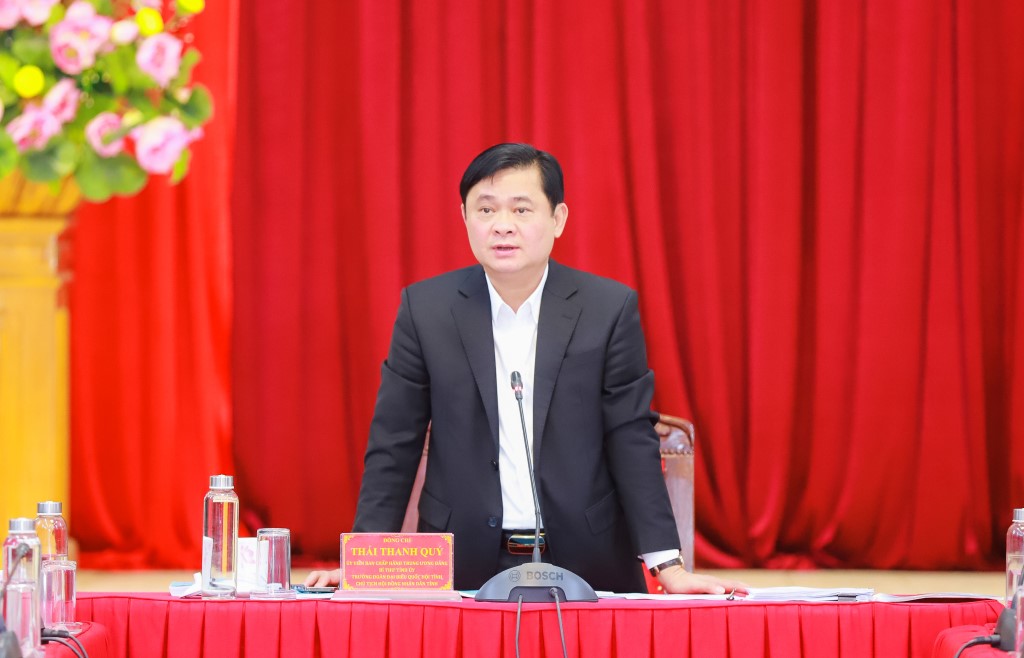 Đồng chí Bí thư Tỉnh ủy Thái Thanh Quý kết luận phiên họp