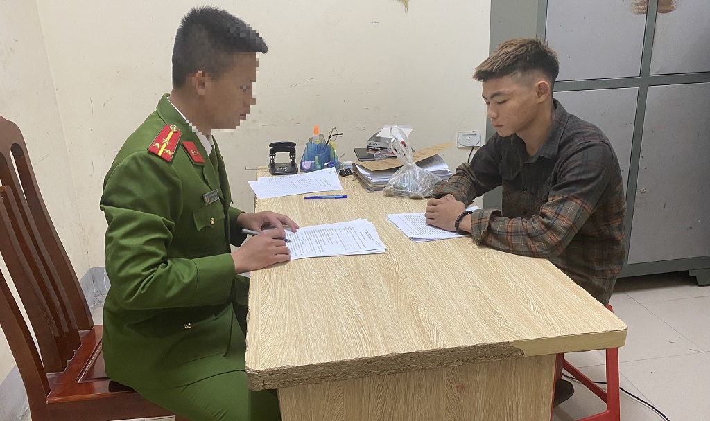 Cơ quan Công an làm việc với đối tượng Nguyễn Xuân Khanh
