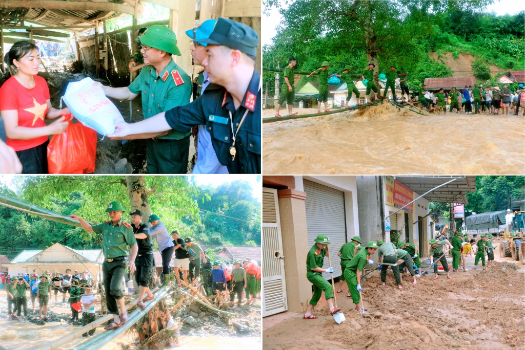 Công an Nghệ An đã điều động hàng nghìn lượt CBCS tham gia hỗ trợ nhân dân huyện Kỳ Sơn trong đợt lũ quét lịch sử