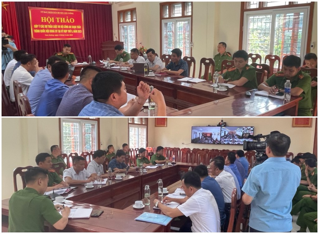 Hội nghị góp ý 05 dự án Luật tại huyện Con Cuông