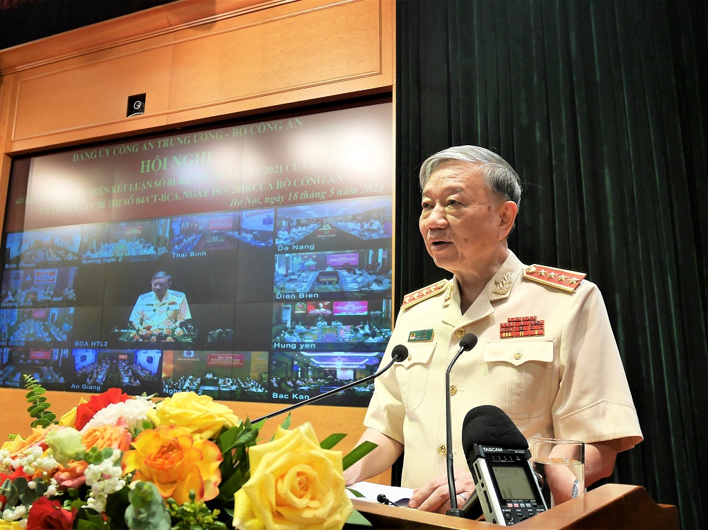 Bộ trưởng Tô Lâm phát biểu tại hội nghị