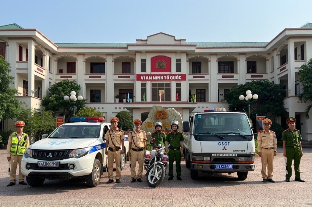 Công an huyện Nghi Lộc ra quân thực hiện Kế hoạch của Giám đốc Công an tỉnh