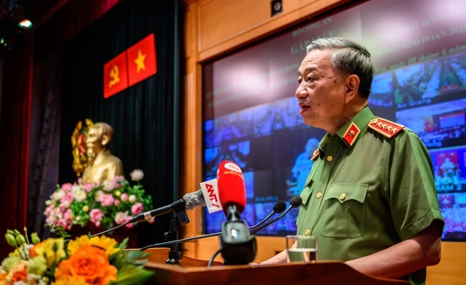 Đồng chí Đại tướng Tô Lâm phát biểu tại chương trình