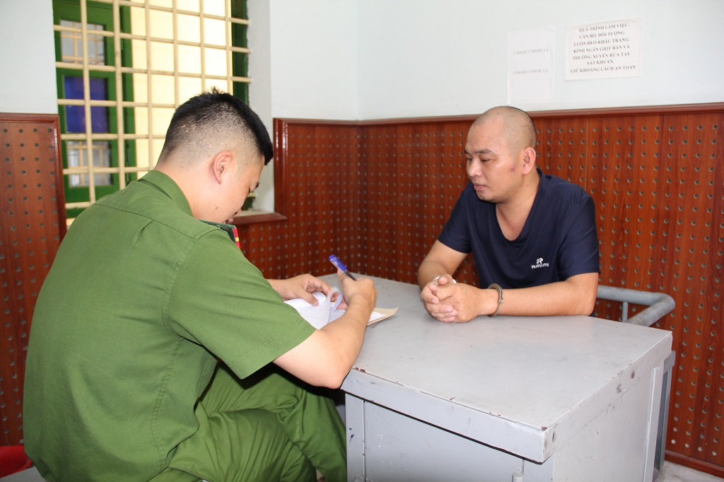 Cơ quan Công an làm việc với đối tượng Nguyễn Văn Được