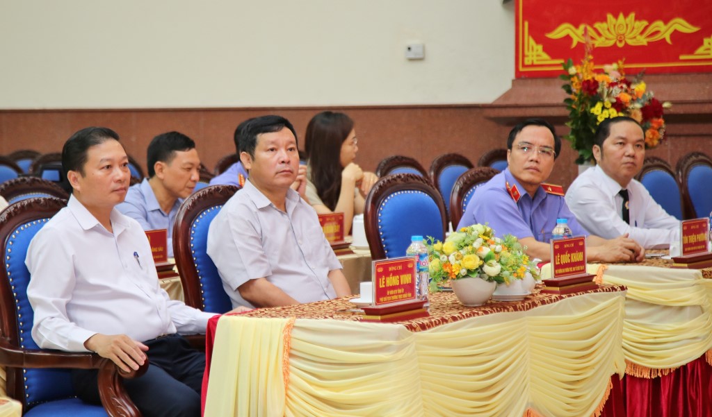 Đồng chí Lê Hồng Vinh, Ủy viên BTV Tỉnh ủy, Phó Chủ tịch Thường trực UBND tỉnh dự buổi lễ