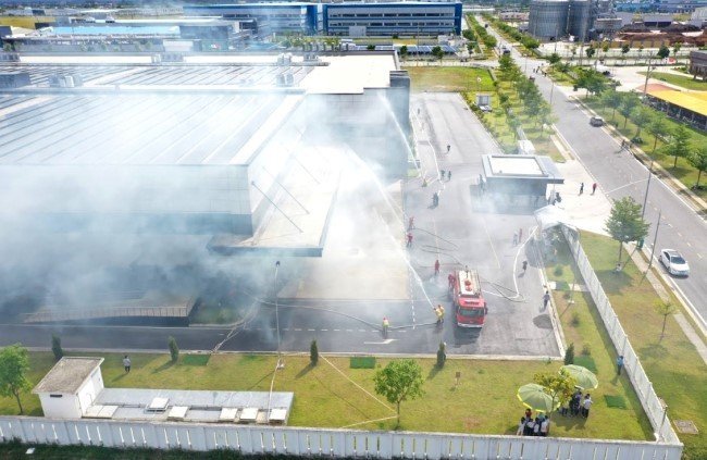 Khu công nghiệp VSIP Nghệ An, nơi sẽ tổ chức diễn tập phương án chữa cháy và cứu nạn, cứu hộ cấp tỉnh năm 2023