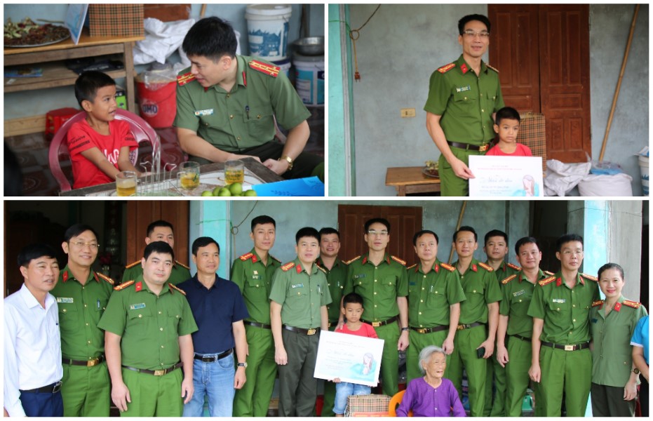 Nhận đỡ đầu và trao quà tặng học sinh 03 trường tiểu học vùng biên giới Việt - Lào