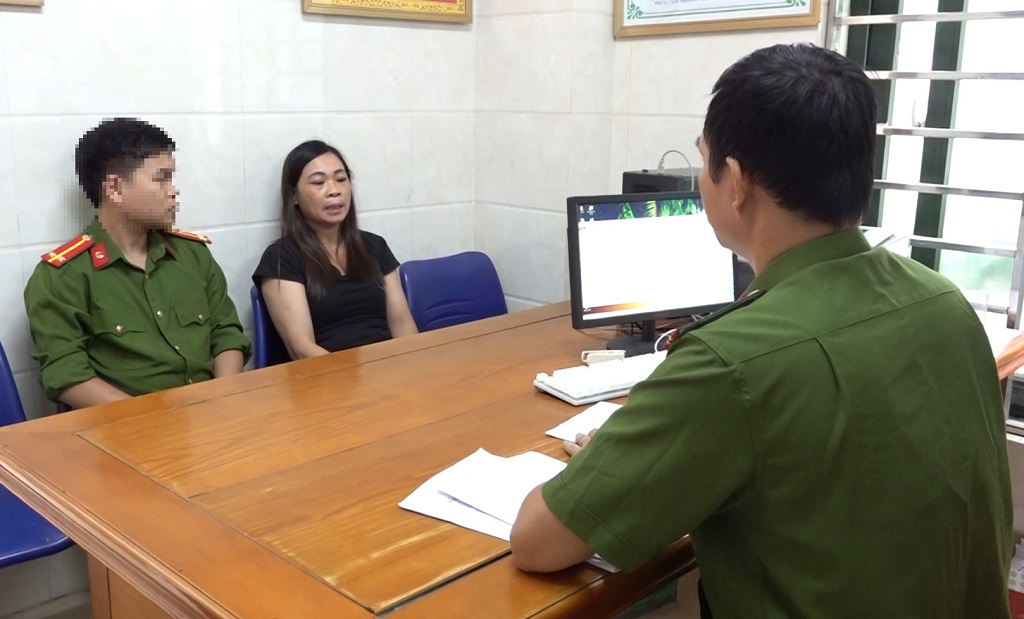 Cơ quan Công an làm việc với Lữ Thị Hương