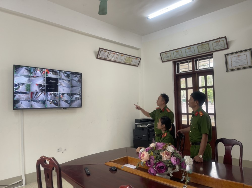 Công an phường Quang Tiến, thị xã Thái Hoà phát huy hiệu quả mô hình “camera cộng đồng” trong đảm bảo ANTT.