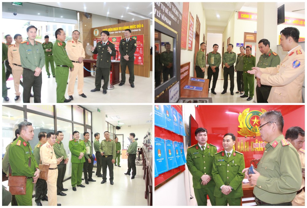 Công an 02 tỉnh Yên Bái, An Giang trao đổi kinh nghiệm công tác cải cách hành chính tại Công an Nghệ An