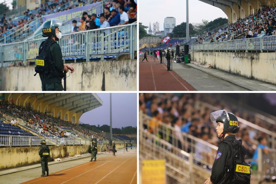 Bảo đảm an ninh trật tự trận bóng đá giữa CLB Sông Lam Nghệ An và CLB Hải Phòng