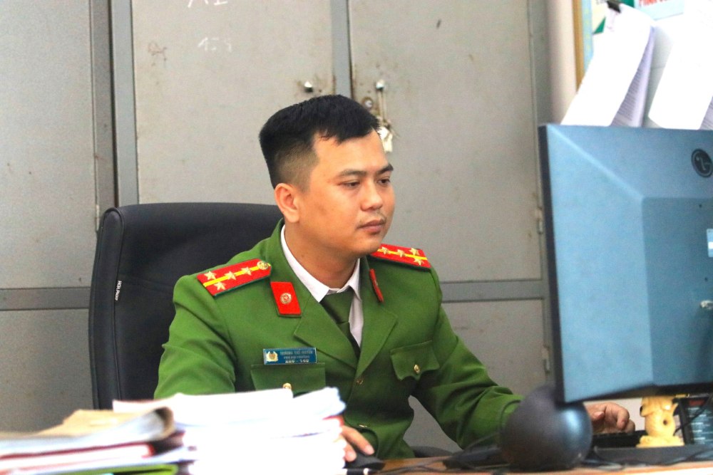 Đại úy Trương Thế Quyền, Phó Đội trưởng Đội Cảnh sát ĐTTP về hình sự, kinh tế, ma tuý Công an huyện Thanh Chương