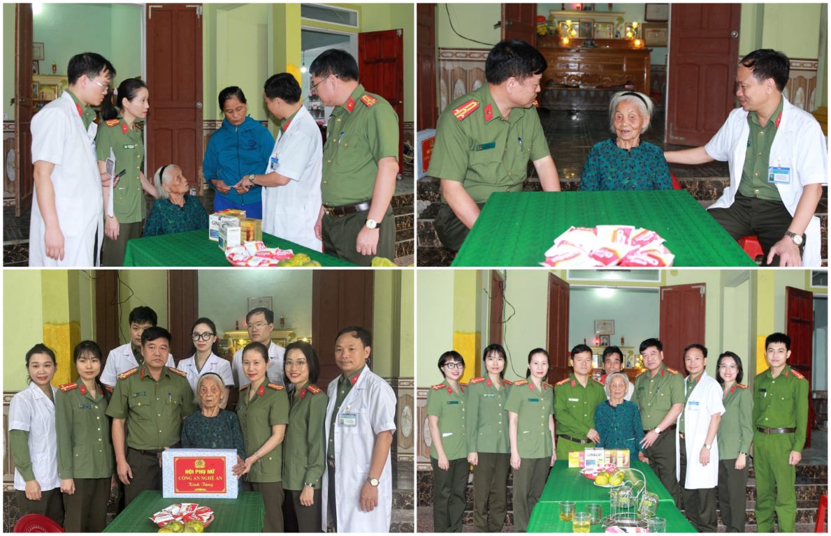 Thăm khám sức khỏe, cấp phát thuốc, tặng quà Mẹ Việt Nam anh hùng