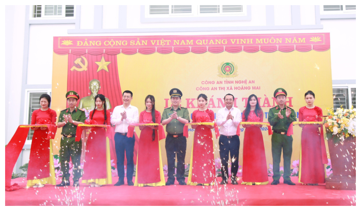 Khánh thành trụ sở Công an xã Quỳnh Liên, thị xã Hoàng Mai