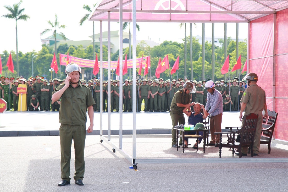 Các tình huống diễn tập bảo đảm ANTT ở cơ sở được xây dựng công phu, bài bản và chất lượng 