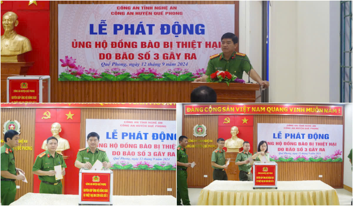 Tại Công an huyện Quế Phong