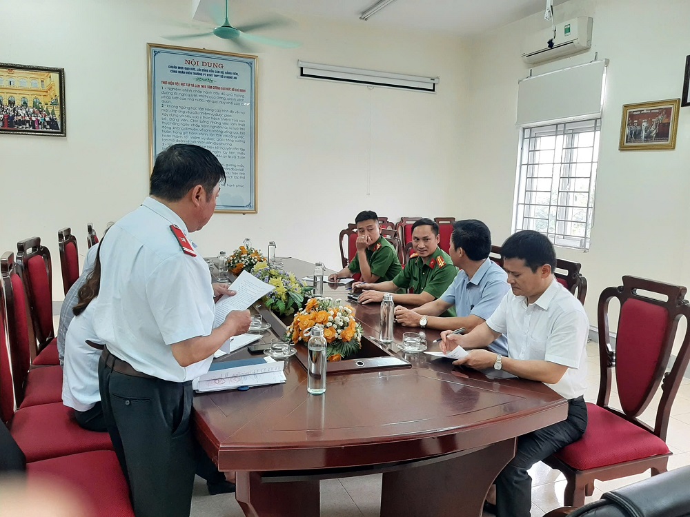 Đoàn kiểm tra liên ngành của tỉnh tiến hành kiểm tra về an toàn thực phẩm tại các trường học 