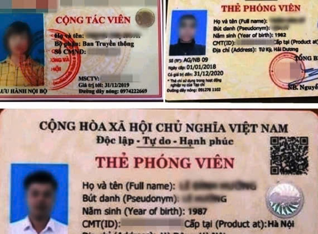 Nhiều đối tượng dùng thẻ phóng viên, nhà báo giả để trục lợi, vi phạm pháp luật