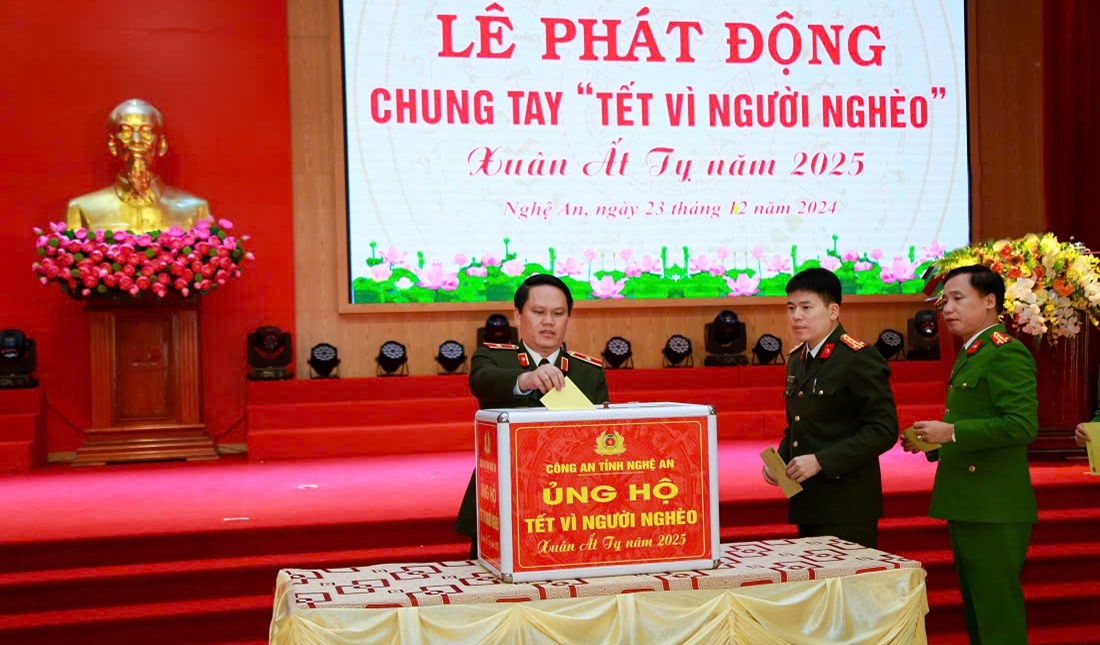 Công an Nghệ An phát động chung tay 