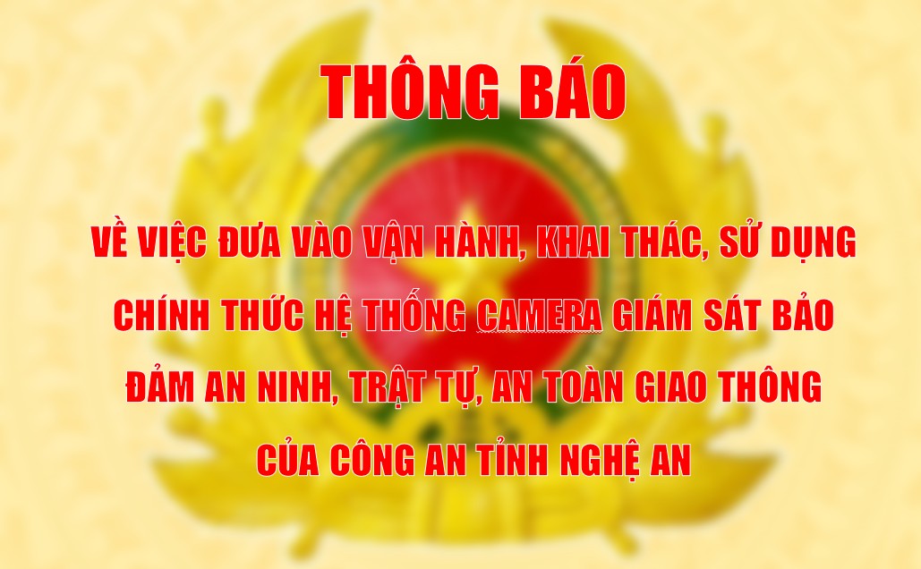 THÔNG BÁO