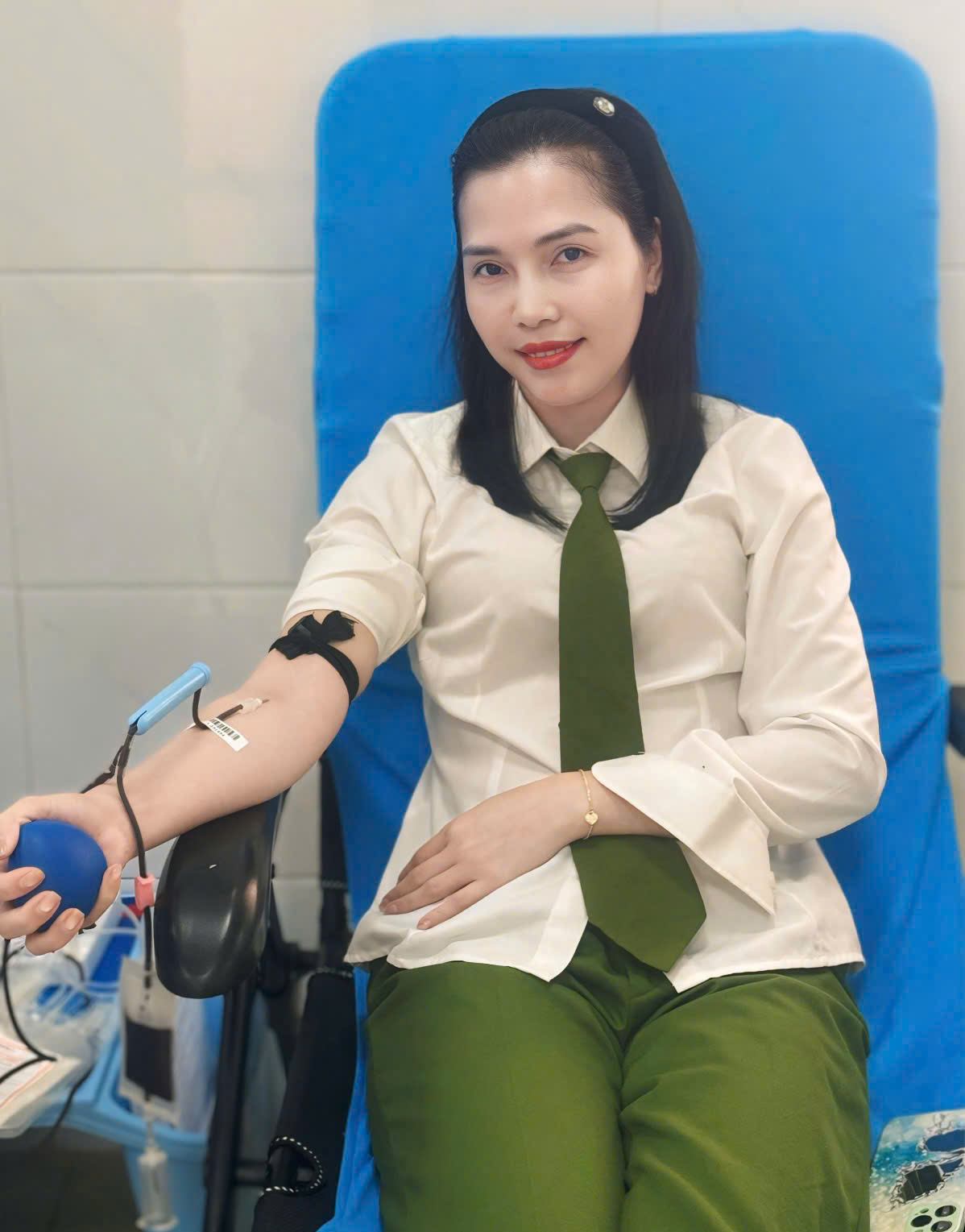 Cán bộ, chiến sĩ Công an Nghệ An kịp thời hiến máu cứu người