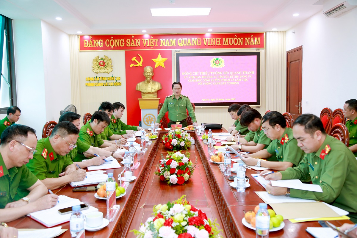 Lực lượng Cảnh sát cơ động phải luôn trong trạng thái phản ứng nhanh, sẵn sàng chiến đấu cao