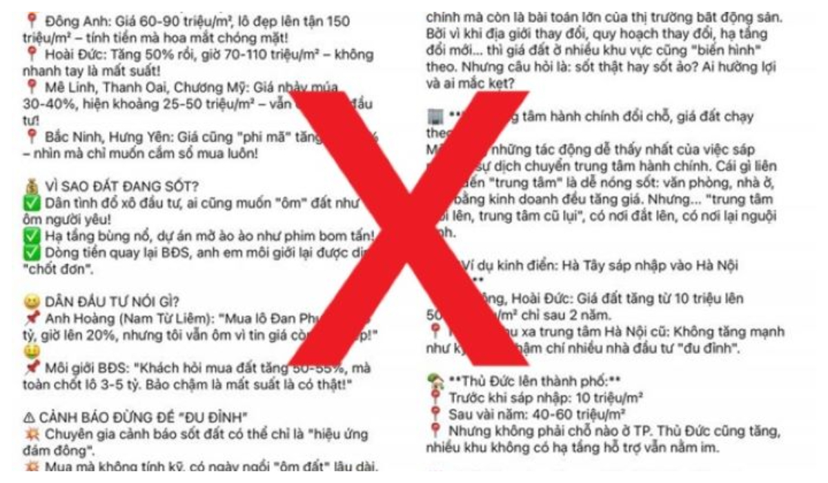 Cảnh báo chiêu trò lợi dụng tin đồn sáp nhập đơn vị hành chính để 
