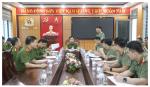 Đồng chí Phó Giám đốc Công an tỉnh làm việc với Tổ địa bàn số 02