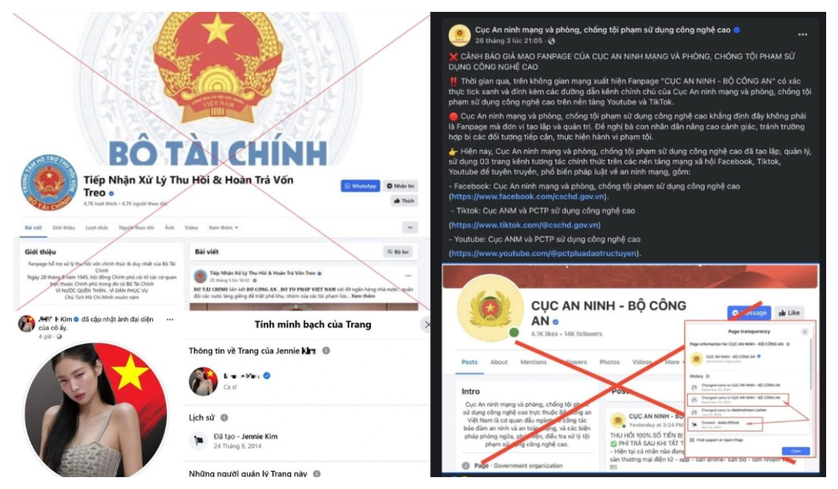 Cảnh báo lừa đảo từ những tài khoản facebook có tick xanh