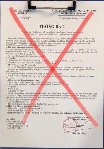 Các đối tượng làm giả văn bản, con dấu để lừa đảo sinh viên, phụ huynh