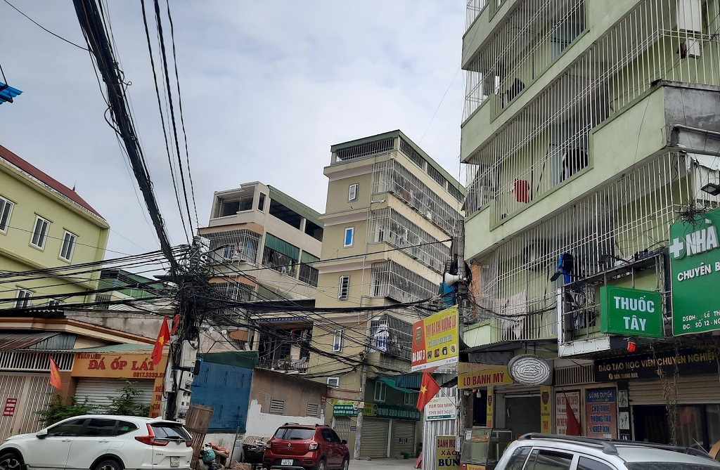 Điểm có nhiều chung cư mini, nhà trọ cao tầng thuộc địa bàn phường Trường Thi (TP Vinh)