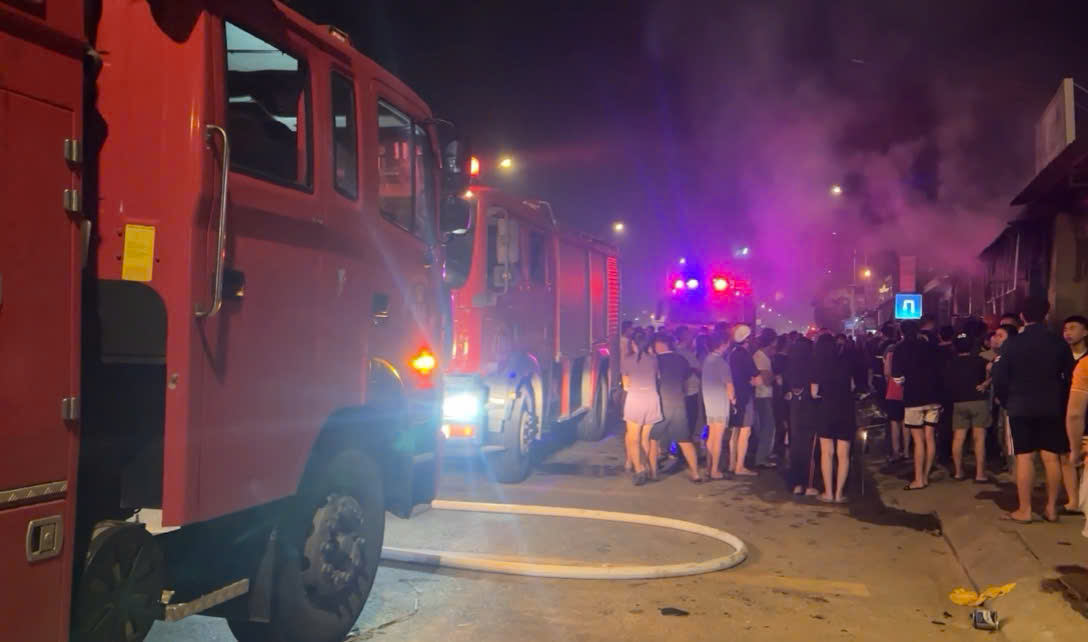 Lực lượng Cảnh sát PCCC & CNCH nhanh chóng có mặt tại hiện trường