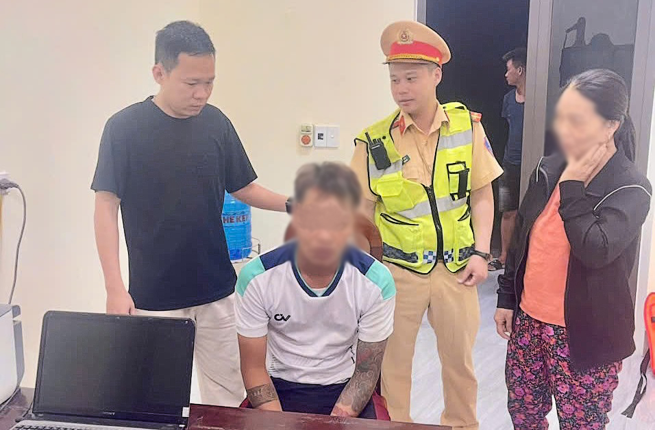 Anh N.Q.N.H. được lực lượng chức năng phối hợp cứu kịp thời