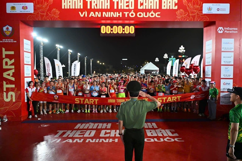 Đảm bảo an ninh trật tự cho Giải chạy 'Hành trình theo chân Bác – Vì an ninh Tổ quốc'
