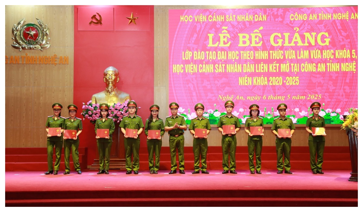 Bế giảng lớp đào tạo theo hình thức vừa làm, vừa học khóa 5
