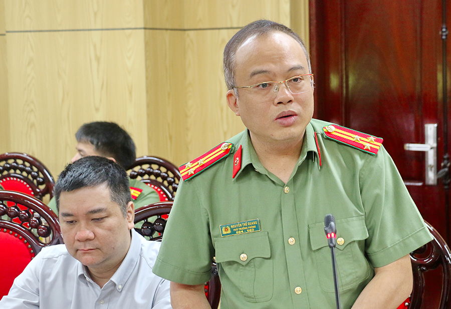 Đại diện Cục Quản lý xây dựng và doanh trại - Bộ Công an ghi nhận những ý kiến của 02 đơn vị và sẽ tổng hợp báo cáo Lãnh đạo Bộ Công an xem xét, quyết định để thực hiện các bước tiếp theo theo chức năng nhiệm vụ