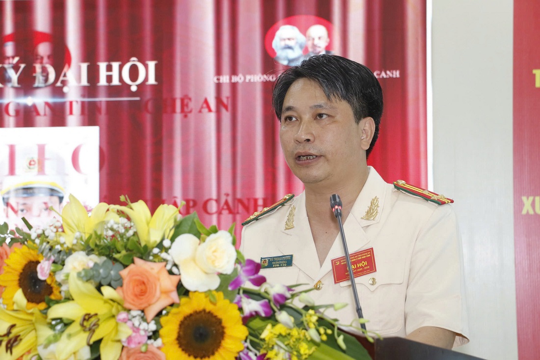 Thượng tá Vũ Trọng Cường, Trưởng phòng Quản lý Xuất nhập cảnh phát biểu