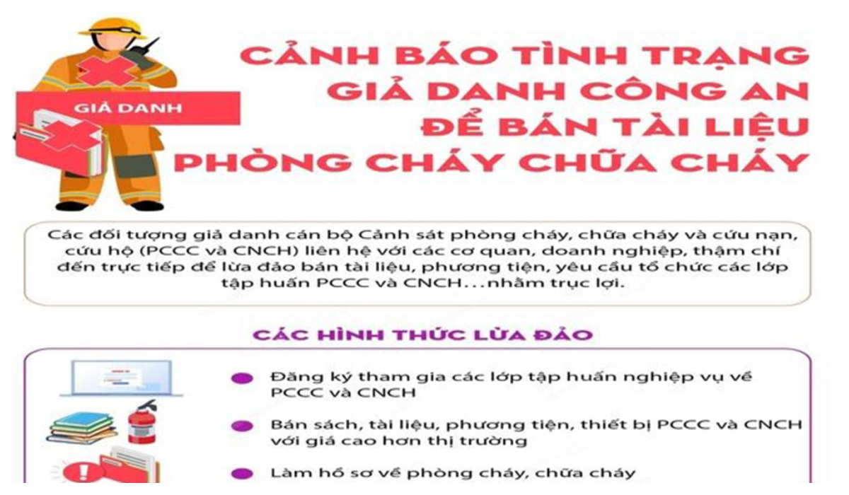 Cảnh báo đối tượng lừa đảo giả danh Cảnh sát phòng cháy, chữa cháy và cứu nạn, cứu hộ